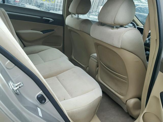 1HGFA16896L053413 - 2006 HONDA CIVIC EX ოქროსფერი ფოტო 6