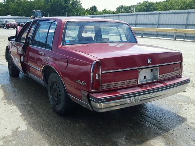 1G3CW51C9J4336175 - 1988 OLDSMOBILE 98 REGENCY MAROON photo 3