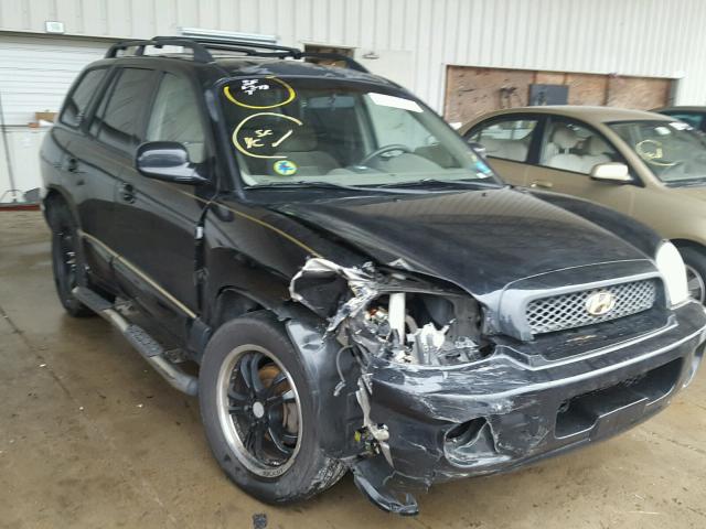 KM8SC73D34U726680 - 2004 HYUNDAI SANTA FE G BLACK photo 1