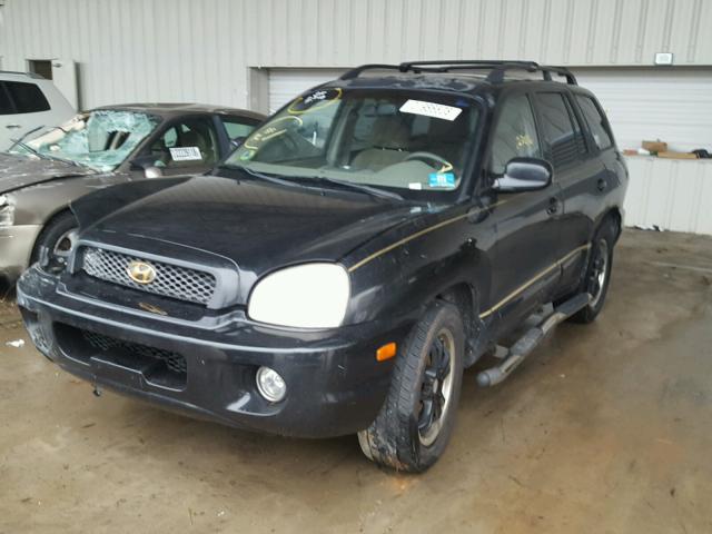 KM8SC73D34U726680 - 2004 HYUNDAI SANTA FE G BLACK photo 2