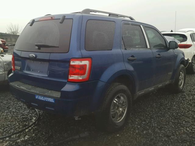 1FMCU03138KA22060 - 2008 FORD ESCAPE XLT BLUE photo 4