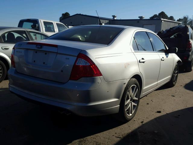 3FAHP0HA4AR246925 - 2010 FORD FUSION SE SILVER photo 4