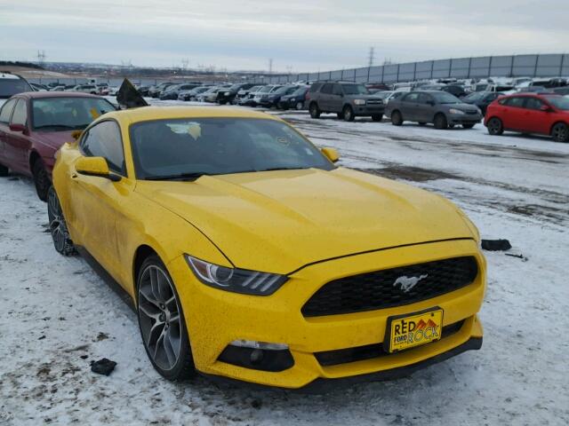 1FA6P8THXG5237572 - 2016 FORD MUSTANG YELLOW photo 1