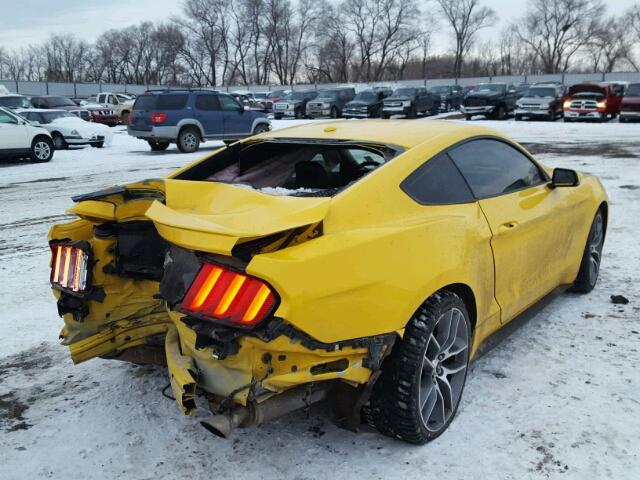 1FA6P8THXG5237572 - 2016 FORD MUSTANG YELLOW photo 4