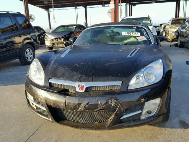 1G8MB35B58Y130385 - 2008 SATURN SKY BLACK photo 9