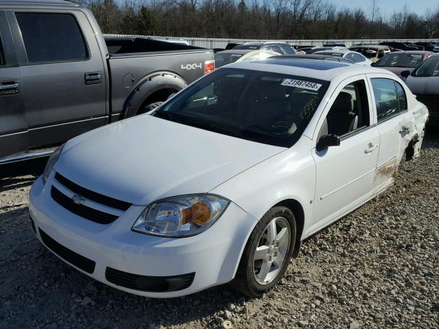 1G1AL55FX77276783 - 2007 CHEVROLET COBALT LT WHITE photo 2