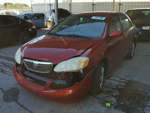 2T1BR32E88C873005 - 2008 TOYOTA COROLLA CE RED photo 2