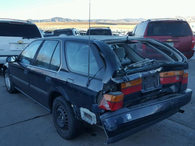 1HGCB9853MA013869 - 1991 HONDA ACCORD LX BLACK photo 3