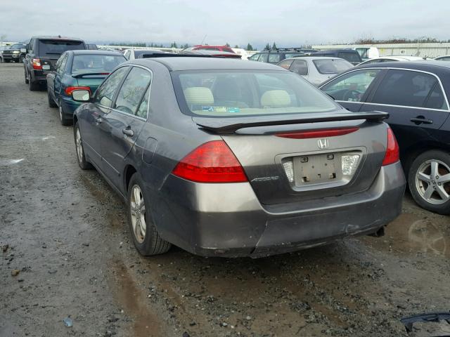 1HGCM55797A118722 - 2007 HONDA ACCORD EX BROWN photo 3