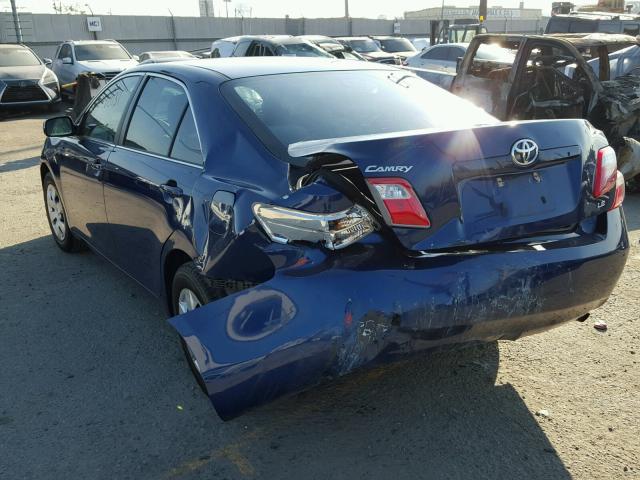 4T1BE46K08U237453 - 2008 TOYOTA CAMRY CE BLUE photo 3