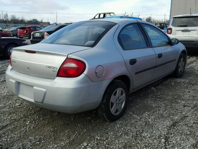 1B3ES26C63D199132 - 2003 DODGE NEON SE SILVER photo 4