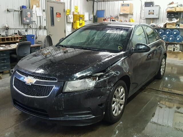 1G1PF5S94B7213879 - 2011 CHEVROLET CRUZE LT BLACK photo 2