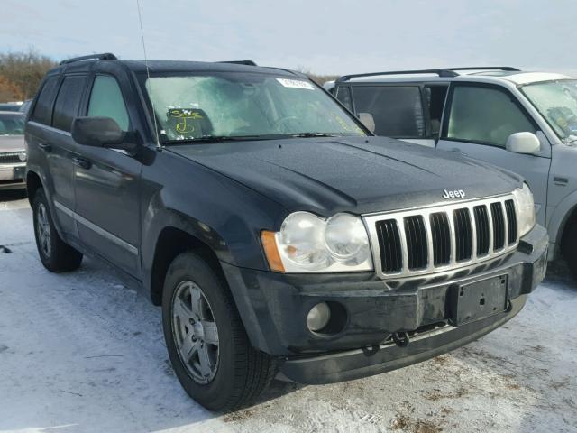 1J8HR58235C615569 - 2005 JEEP GRAND CHER BLACK photo 1