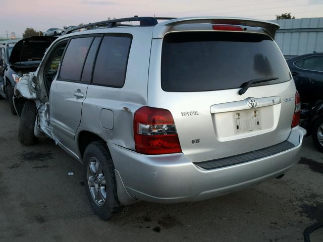 JTEGP21A770128884 - 2007 TOYOTA HIGHLANDER SILVER photo 3