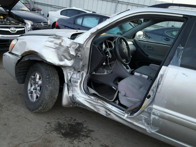 JTEGP21A770128884 - 2007 TOYOTA HIGHLANDER SILVER photo 9