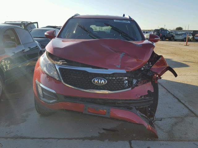 KNDPC3AC4F7763977 - 2015 KIA SPORTAGE E RED photo 9