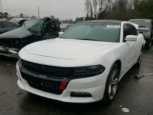 2C3CDXHG6FH738633 - 2015 DODGE CHARGER SX WHITE photo 2