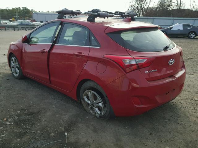 KMHD35LE1DU082702 - 2013 HYUNDAI ELANTRA GT RED photo 3