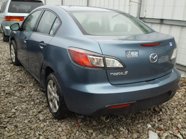 JM1BL1SF9A1278592 - 2010 MAZDA 3 I BLUE photo 3