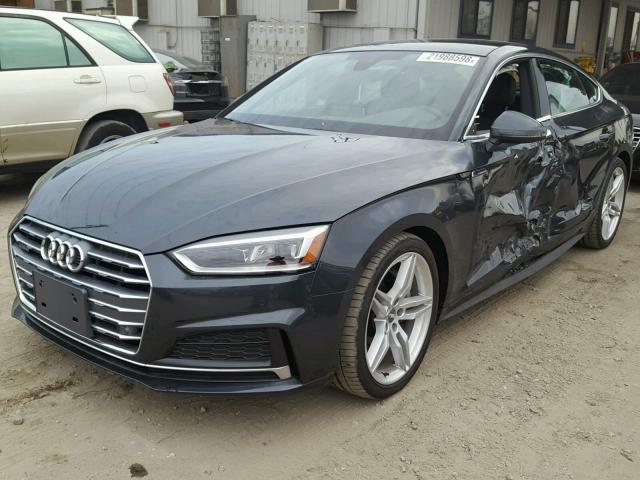 WAUENCF56JA017020 - 2018 AUDI A5 PREMIUM GRAY photo 2