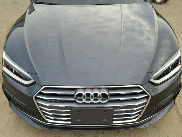 WAUENCF56JA017020 - 2018 AUDI A5 PREMIUM GRAY photo 7