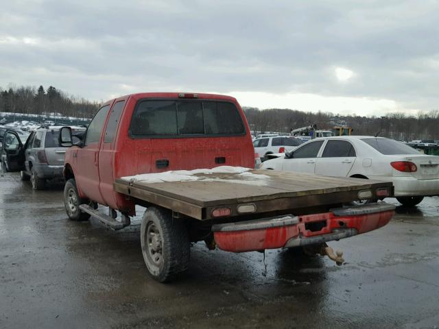 1FTNX21L94EA08693 - 2004 FORD F250 SUPER RED photo 3