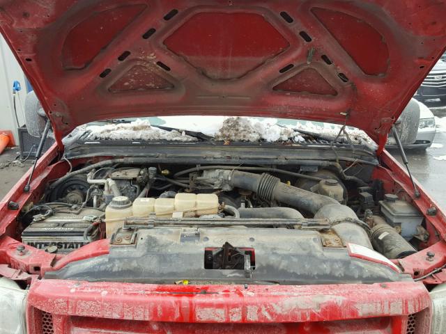 1FTNX21L94EA08693 - 2004 FORD F250 SUPER RED photo 7