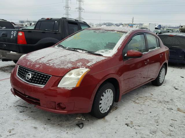 3N1AB61EX8L689218 - 2008 NISSAN SENTRA 2.0 BURGUNDY photo 2