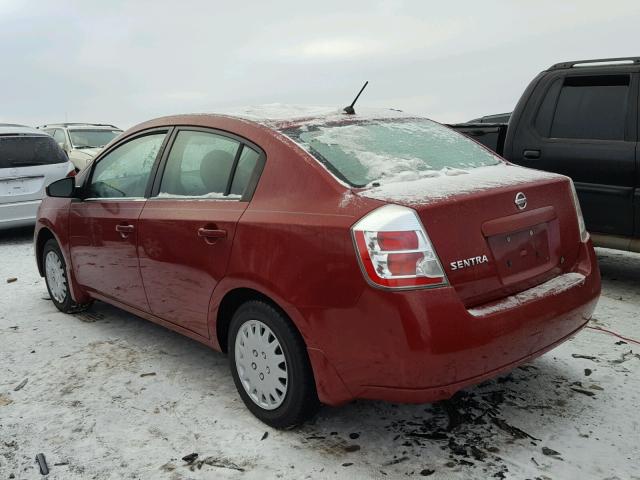 3N1AB61EX8L689218 - 2008 NISSAN SENTRA 2.0 BURGUNDY photo 3