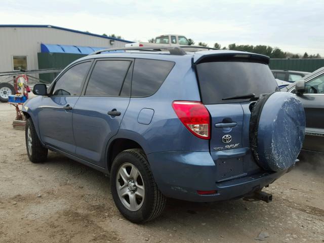 JTMBD33V775093053 - 2007 TOYOTA RAV4 BLUE photo 3