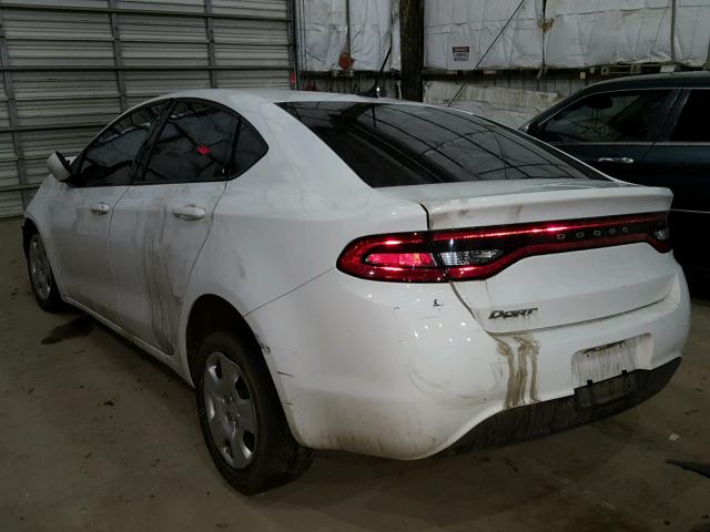 1C3CDFAA8FD411292 - 2015 DODGE DART SE WHITE photo 3