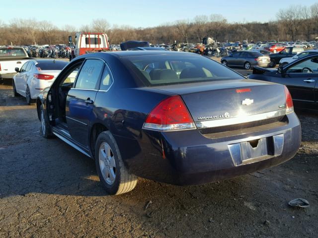 2G1WG5EK1B1304600 - 2011 CHEVROLET IMPALA LT BLUE photo 3