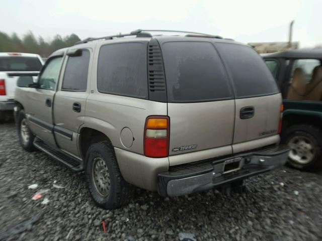 1GNEC13T51J223470 - 2001 CHEVROLET TAHOE C150 TAN photo 3