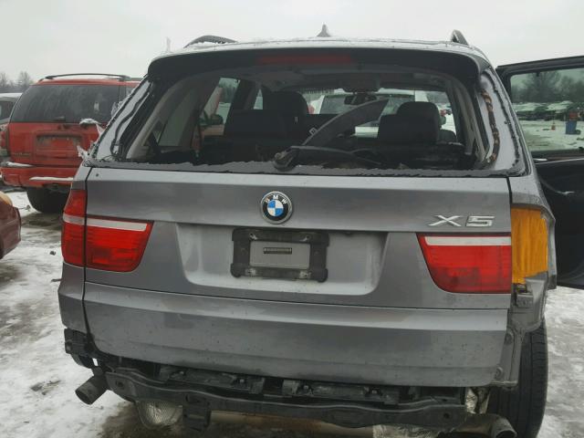 5UXFE43588L026610 - 2008 BMW X5 3.0I GRAY photo 9