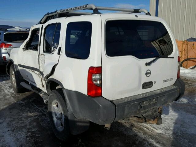 5N1ED28Y74C650024 - 2004 NISSAN XTERRA XE WHITE photo 3