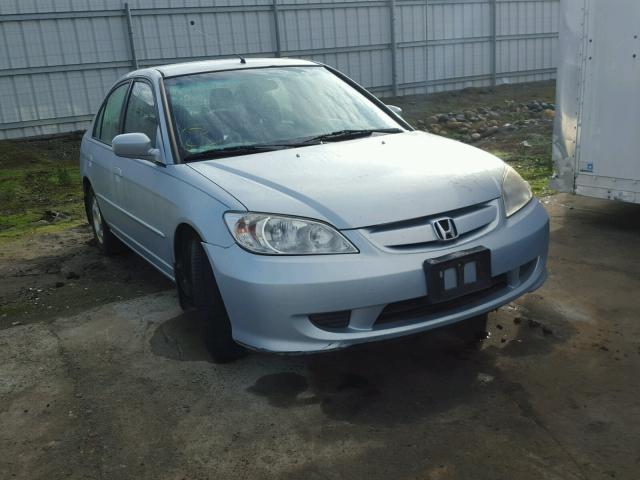 JHMES966X5S006348 - 2005 HONDA CIVIC HYBR BLUE photo 1