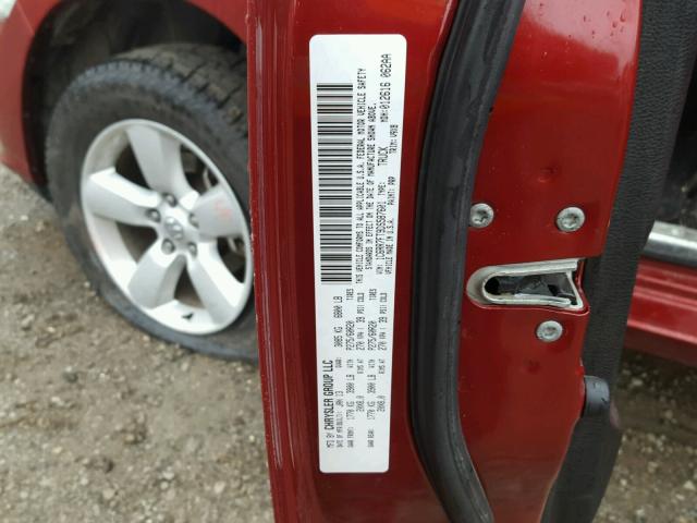 1C6RR7FT9DS587601 - 2013 RAM 1500 ST RED photo 10