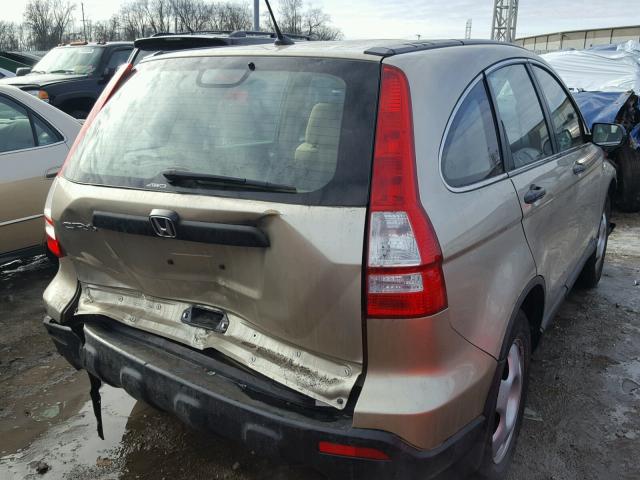 5J6RE48338L033805 - 2008 HONDA CR-V LX GOLD photo 4