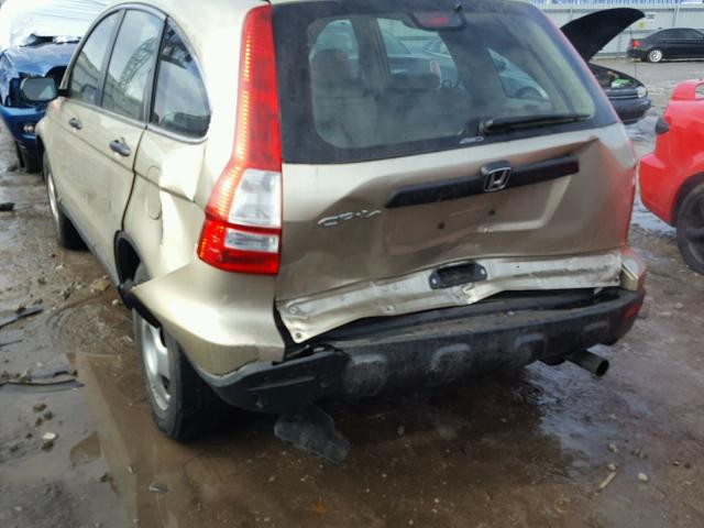 5J6RE48338L033805 - 2008 HONDA CR-V LX GOLD photo 9