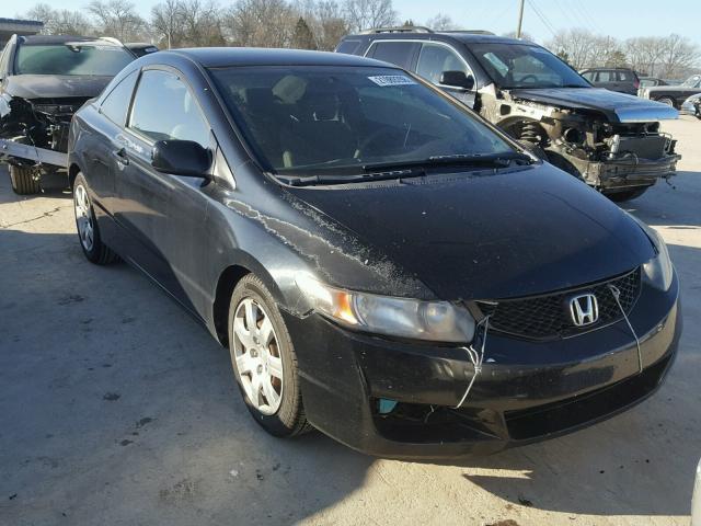 2HGFG12609H536549 - 2009 HONDA CIVIC LX BLACK photo 1