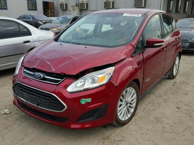 1FADP5EU6HL107950 - 2017 FORD C-MAX SE RED photo 2