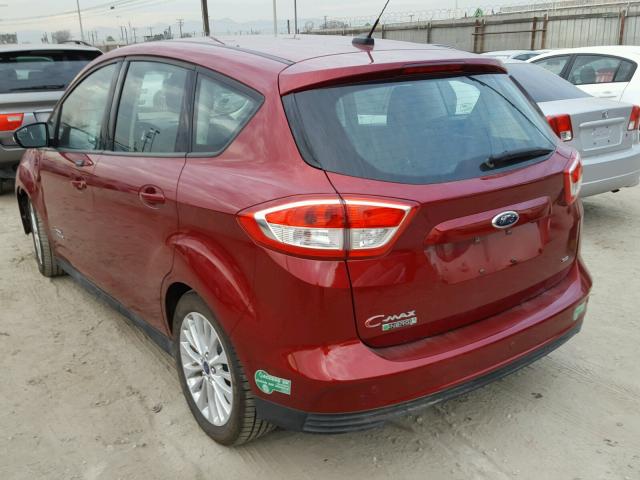 1FADP5EU6HL107950 - 2017 FORD C-MAX SE RED photo 3