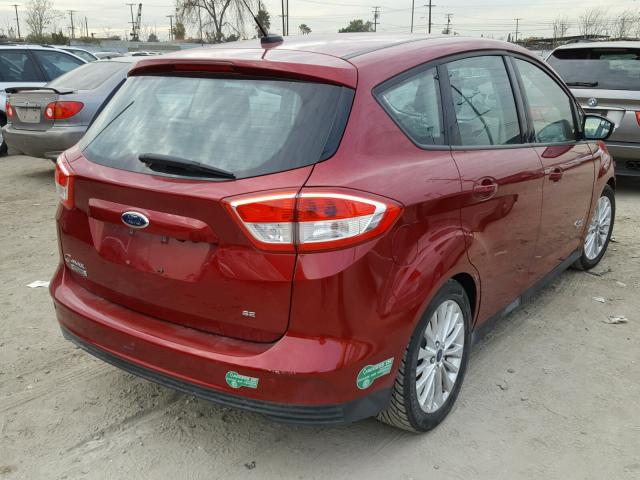 1FADP5EU6HL107950 - 2017 FORD C-MAX SE RED photo 4