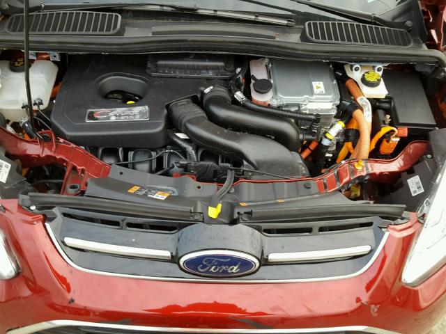 1FADP5EU6HL107950 - 2017 FORD C-MAX SE RED photo 7