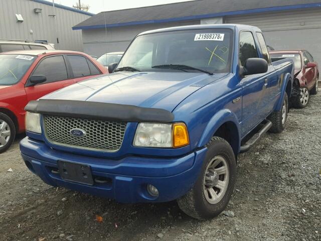 1FTYR14U61TA98740 - 2001 FORD RANGER SUP BLUE photo 2