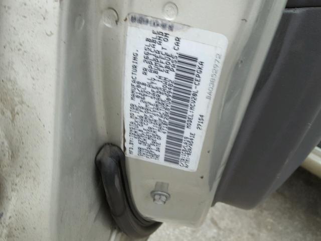 4T1BF28K8YU099482 - 2000 TOYOTA CAMRY LE SILVER photo 10