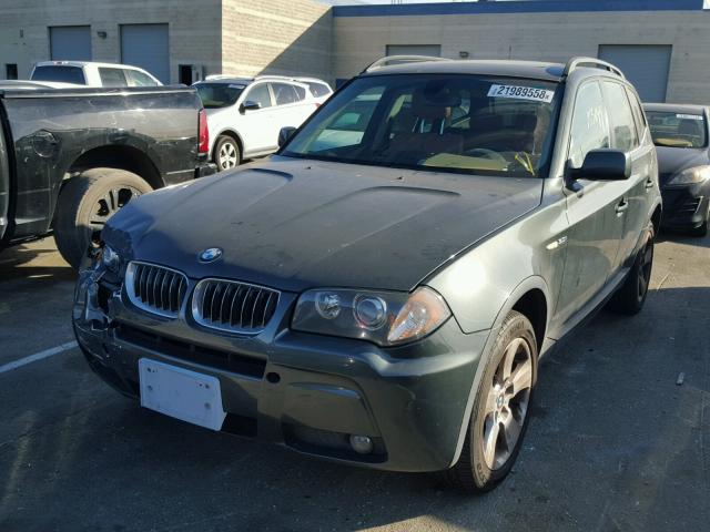 WBXPA93406WG85806 - 2006 BMW X3 3.0I GREEN photo 2