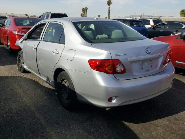 JTDBU4EE1AJ085046 - 2010 TOYOTA COROLLA BA SILVER photo 3