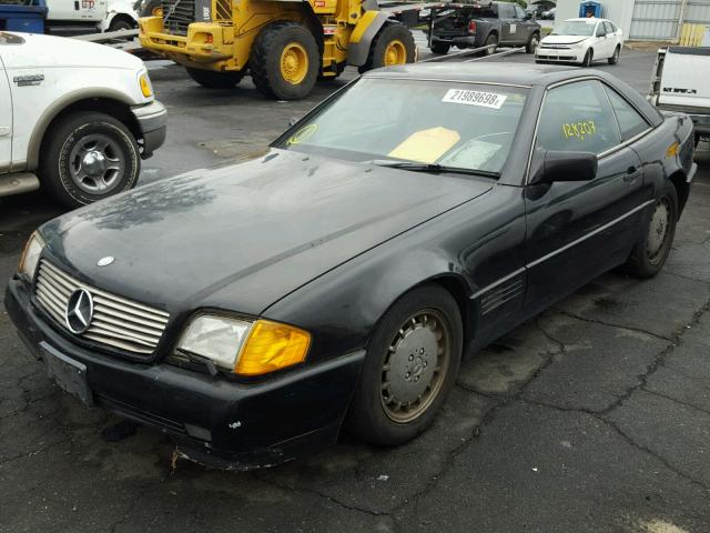 WDBFA66E5LF011167 - 1990 MERCEDES-BENZ 500 SL BLACK photo 2