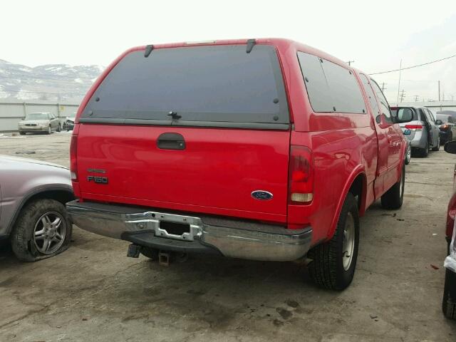 1FTRX18L4XKC15046 - 1999 FORD F150 RED photo 4